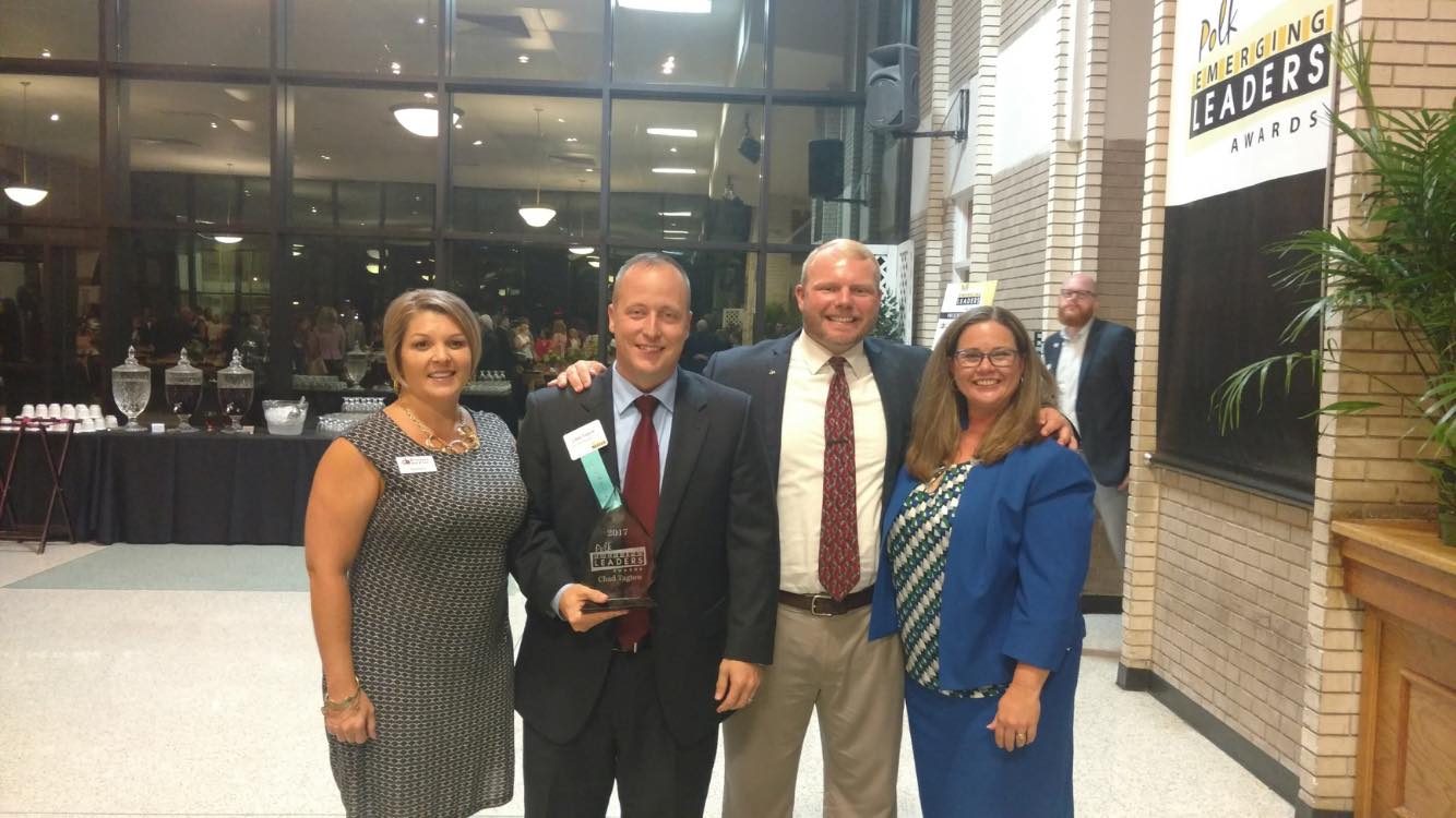 Chad Tagtow, Receives the Polk Emerging Leader award